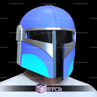 cosplay stl files young mandalorian helmet 3d print model - Mito3D