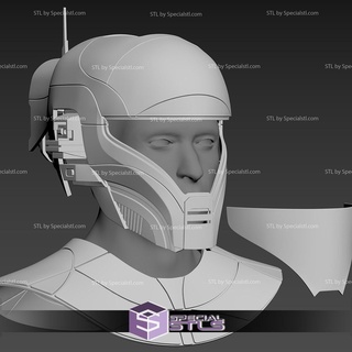 cosplay stl archivos zorii felicidad casco cuello armadura estrella guerras 3d print model - Mito3D