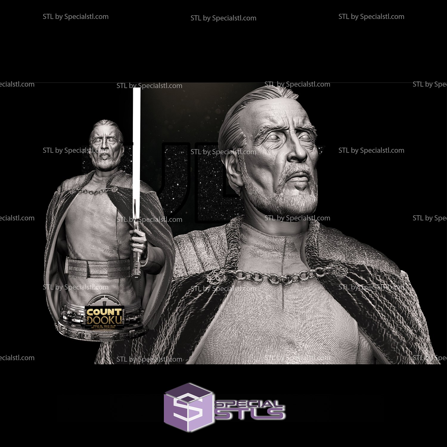 contare dooku fallimento stella guerre 3d Modelli 3D print model - Mito3D