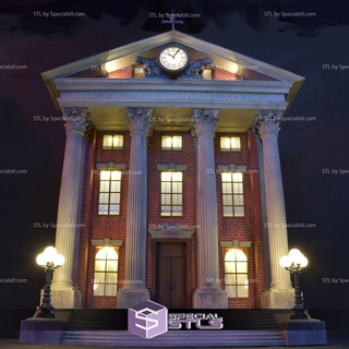 courthouse stl files back future 3d print model - Mito3D