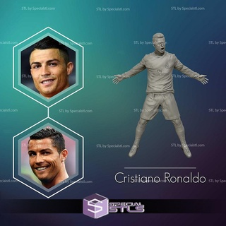 Cristiano Ronaldo fête prêt 3d impression modèle 3d print model - Mito3D