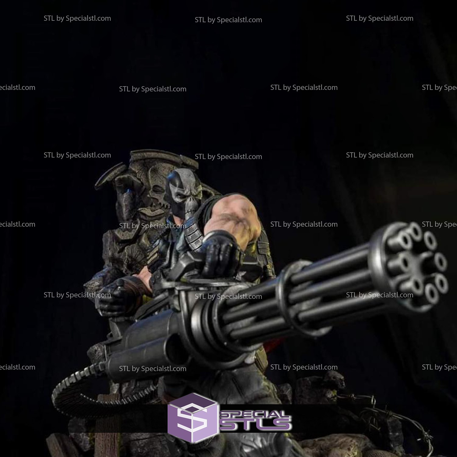 crossbone machine gun marvel 3D print model - Mito3D