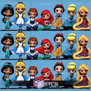 niedlich Disney Prinzessin stl Dateien 3d print model - Mito3D