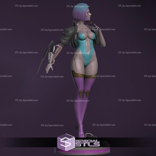 cyberpunk niña 3d modelo v2 3d print model - Mito3D