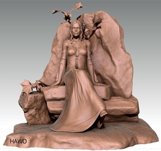 daenerys targaryen juego tronos 3d print model - Mito3D