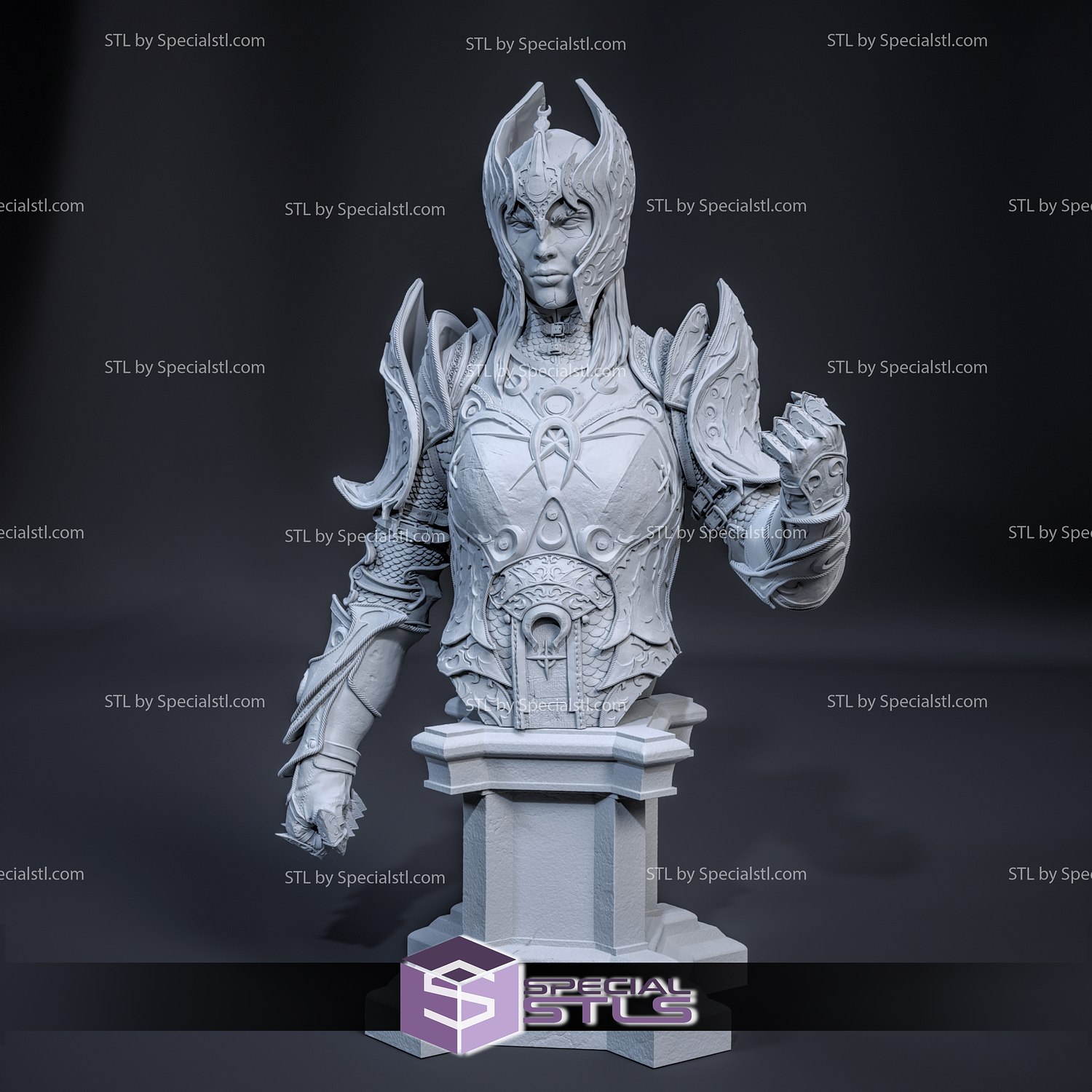 dame aylin bust baldurs gate 3 3d printing figurine 3D print model - Mito3D