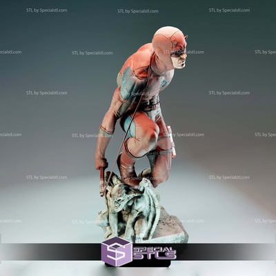 daredevil in action digital sculpture specialstl 3d print model - Mito3D