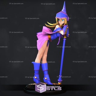 dunkel Zauberer Mädchen stl Dateien Stehen 3d print model - Mito3D