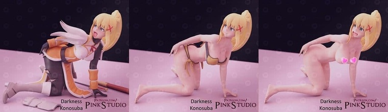 darkness konosuba 3d print model - Mito3D