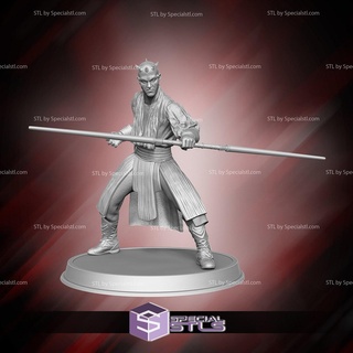 darth maul sith assassin basic pose 2 3d print 3d print model - Mito3D