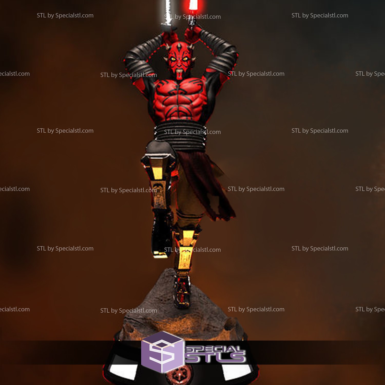 darth maul spada stella guerre 3D print model - Mito3D