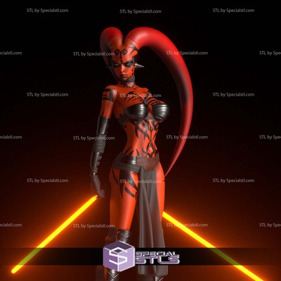 darth talon saber digital sculpture specialstl 3d print model - Mito3D