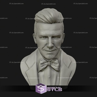 David Beckham büst hazır 3d Yazdır 3d print model - Mito3D