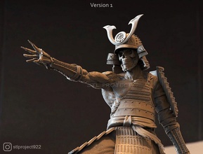 morto samurai fan art 3d print model - Mito3D