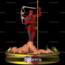 Deadpool öldürme faliyet alani sahne fanart 3d print model - Mito3D