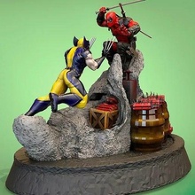 Deadpool Wolverine diyorama 3d print model - Mito3D