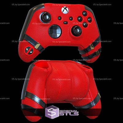 deadpool xbox controller case cover 3d printing models specialstl 3d print model - Mito3D