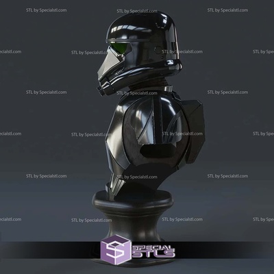 soldado muerte busto digital escultura especialstl 3d print model - Mito3D
