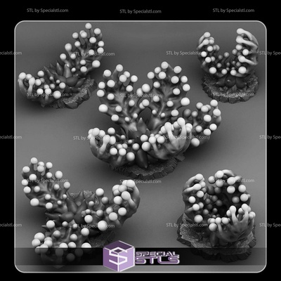 diciembre 2023 fantástico plantas rocas miniaturas especialstl 3d print model - Mito3D