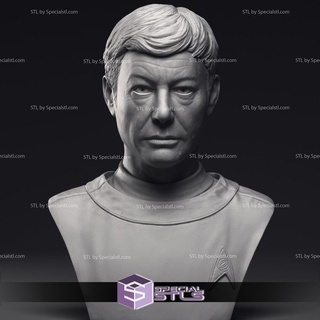 déboiser Kelley dr Leonard McCoy buste 3d impression stl 3d print model - Mito3D