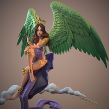 dinama angel fanart 3d print model - Mito3D