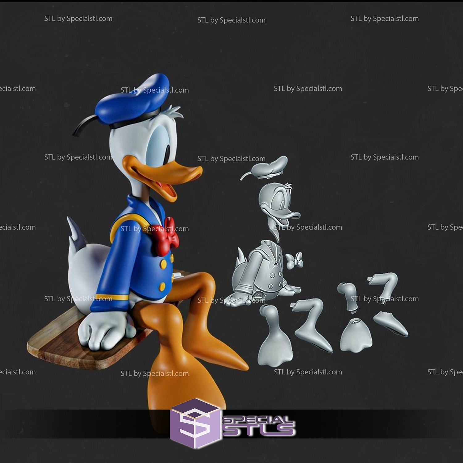 Donald Ente Disney 3D print model - Mito3D