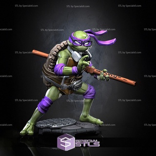Donatello action pose stl miniature 3d impression figurine 3d print model - Mito3D