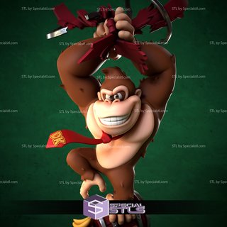 Burro Kong Navidad Listo 3d impresión 3d print model - Mito3D