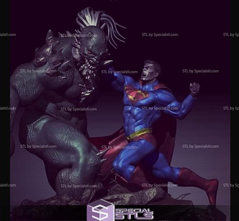 doomsday vs superman 3d model dc doomsday vs superman 3d model dc  3d print model - Mito3D