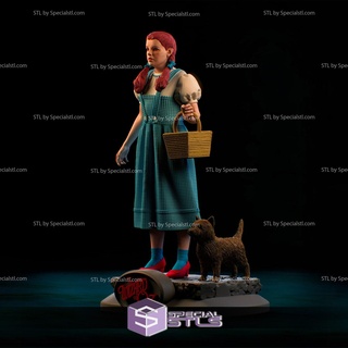 Dorothy 3d impression modèle v2 sorcier oz stl dossiers 3d print model - Mito3D