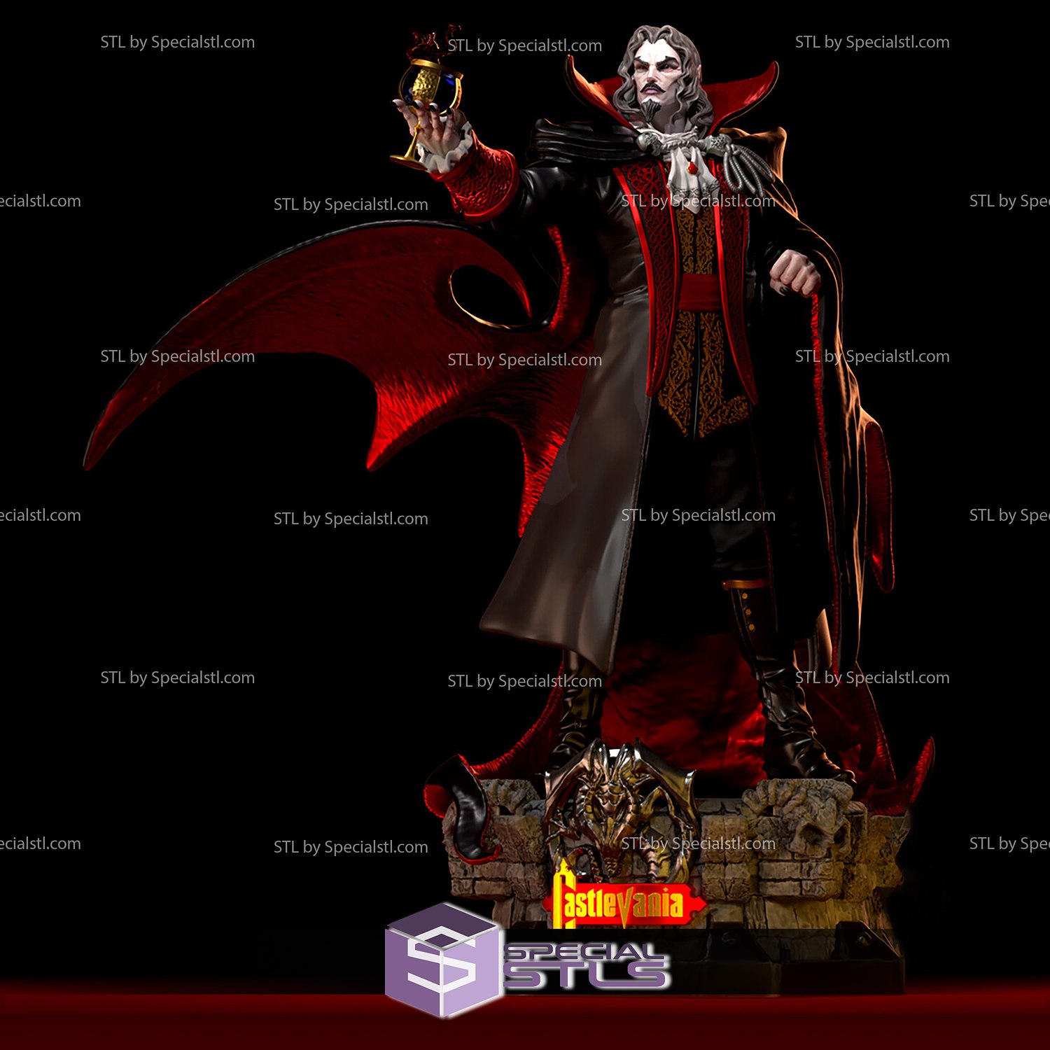 Dracula Diorama 3D print model - Mito3D