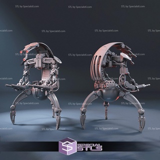 droideka stl Dosyalar star savaşlar 3d print model - Mito3D