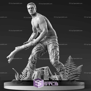 dutch stl files diorama predator 3d model 3d print model - Mito3D