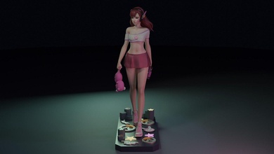 dva kıyafet aşırı izleme 3d print model - Mito3D