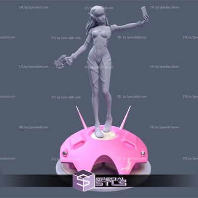 dva selfie overwatch stl skulptur spezialstl 3d print model - Mito3D