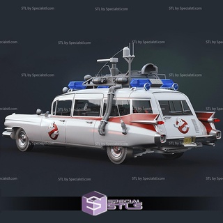 ecto-1 3d printable ghost buster stl files 3d print model - Mito3D