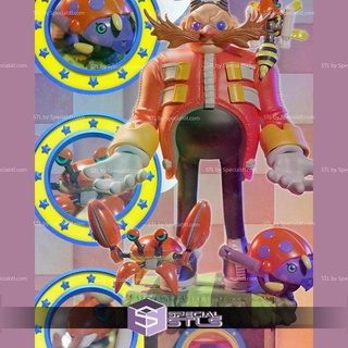 eggman stl files sonic 3d printing figurine 3d print model - Mito3D