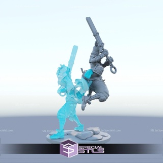 ekko action pose 3d print stl arcane 3d print model - Mito3D