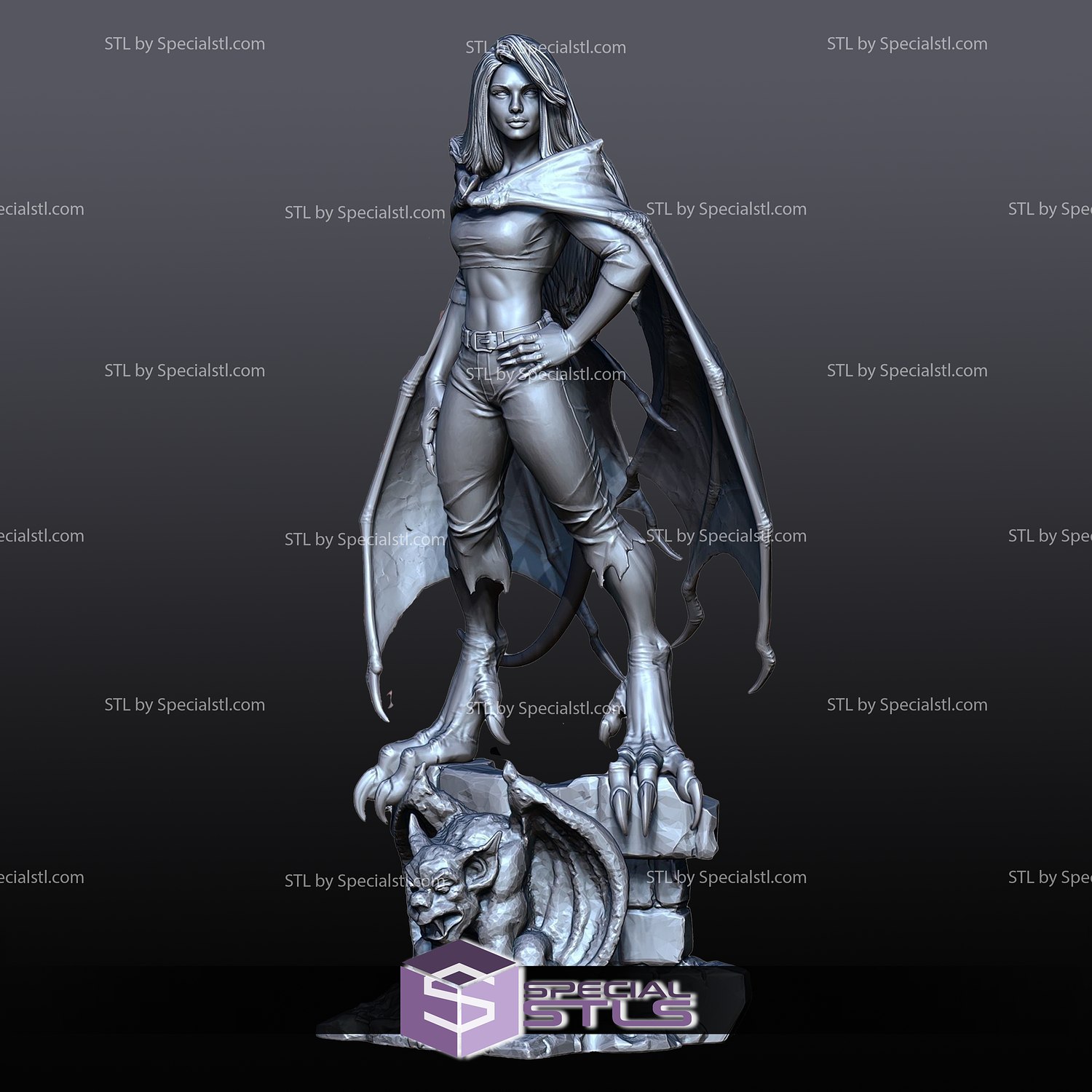 elisa maza gargoyle form gargoyles 3D print model - Mito3D