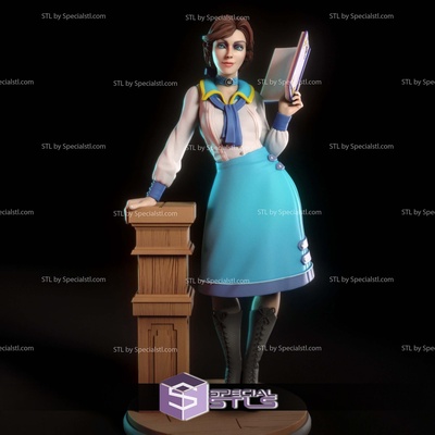 elizabeth bioshock dijital 3d heykel özel 3d print model - Mito3D