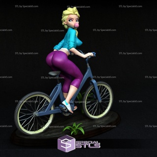 Elsa bicicleta nsfw 3d modelo 3d print model - Mito3D