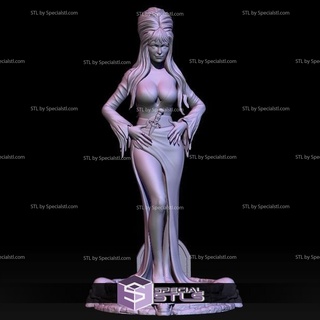elvira mistress darkness 3d model 3d print model - Mito3D