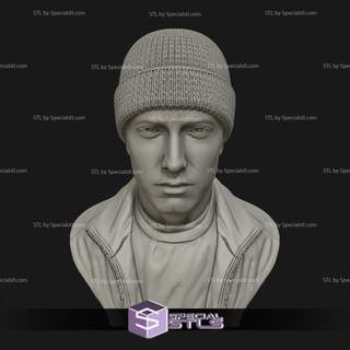 Eminem buste 3d modèle 3d print model - Mito3D