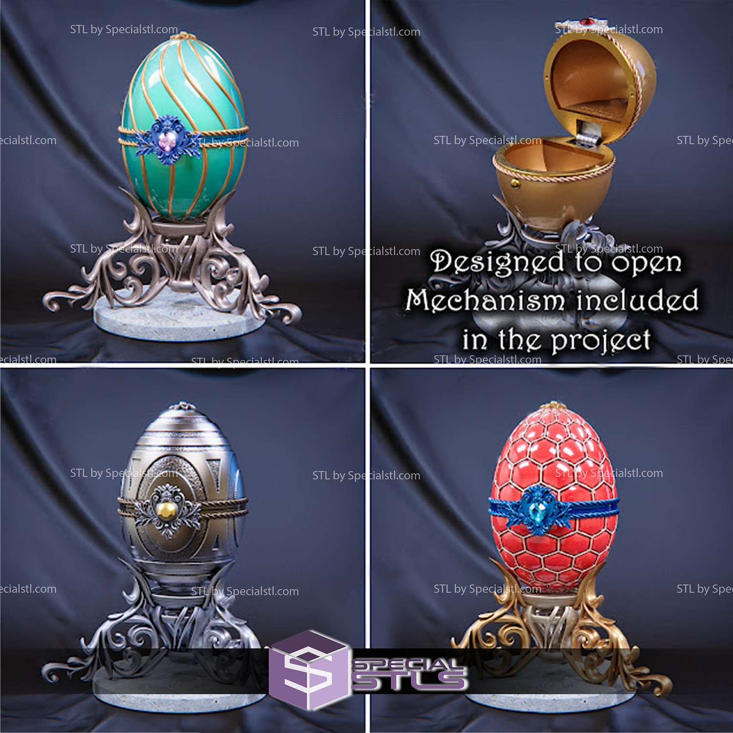 faberg uovo pacco 2 3D print model - Mito3D