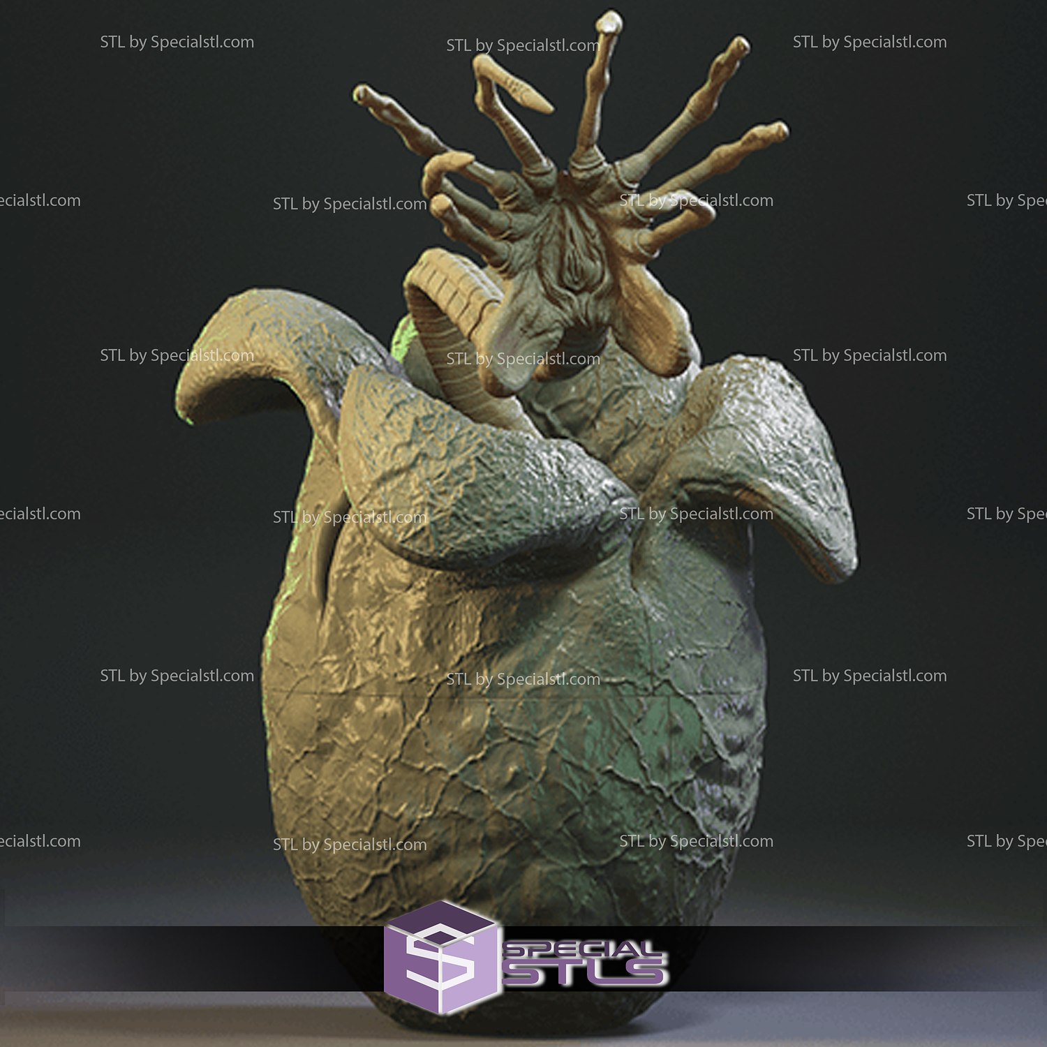 facehugger Oeuf stl dossiers 3D print model - Mito3D