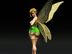 fairy tinkerbell fanart 3d print model - Mito3D