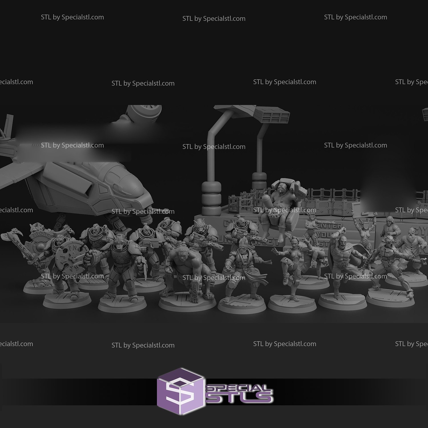 february 2021 cyber forge miniature 3D print model - Mito3D