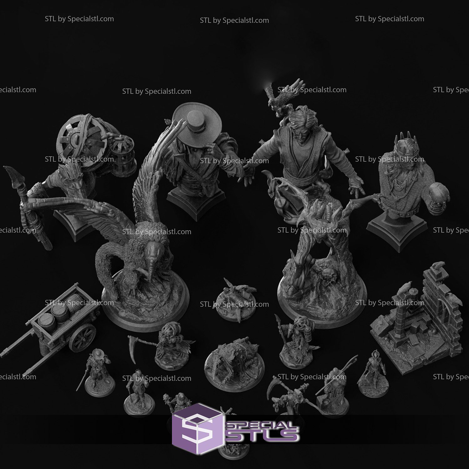 february 2022 flesh gods miniature 3D print model - Mito3D
