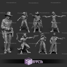 fevereiro 2022 briga gangues jogos miniatura 3d print model - Mito3D