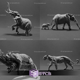 february 2023 animal den miniatures 3d print model - Mito3D